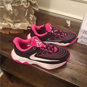 Black and Pink Athletic Sneakers